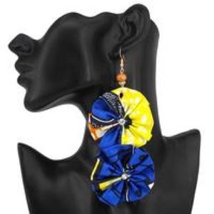 Cloth earrings... very trendy